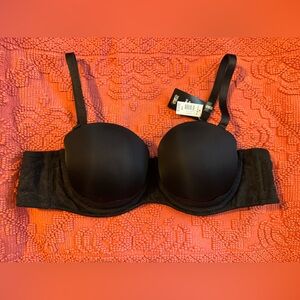 Torrid Black Strapless Push-Up Bra